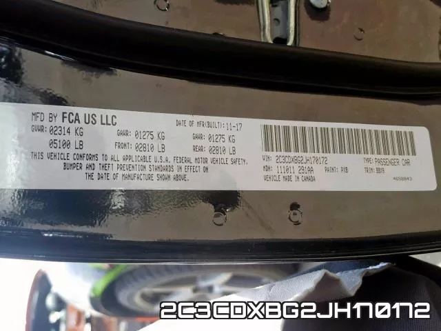 2C3CDXBG2JH170172 фото 2