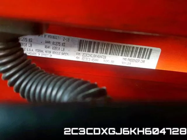 2C3CDXGJ6KH604728 фото 2
