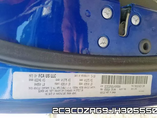 2C3CDZAG9JH305550 фото 2