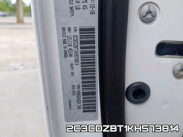 2C3CDZBT1KH573814 фото 2