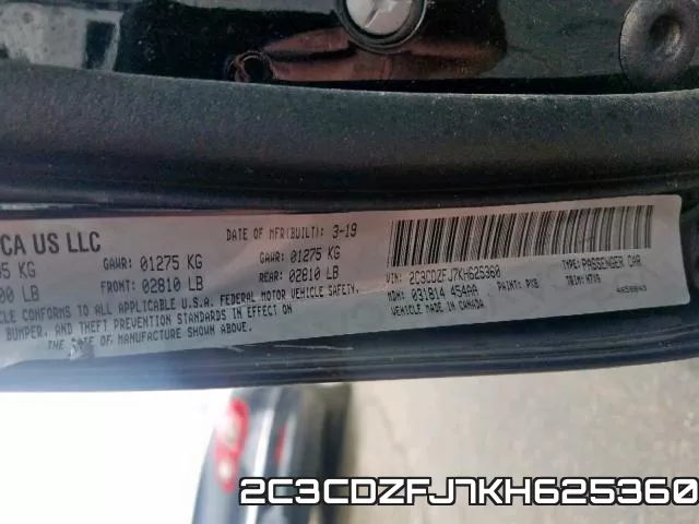 2C3CDZFJ7KH625360 фото 2