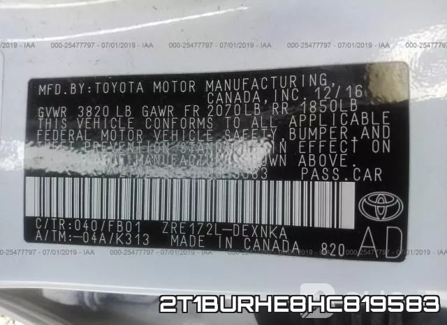 2T1BURHE8HC819583 фото 10