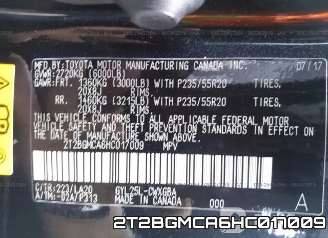 2T2BGMCA6HC017009 фото 10