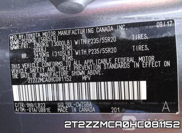 2T2ZZMCA0HC081152 фото 10