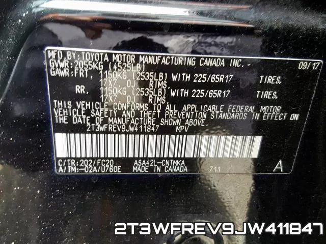 2T3WFREV9JW411847 фото 2