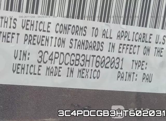 3C4PDCGB3HT602031 фото 10