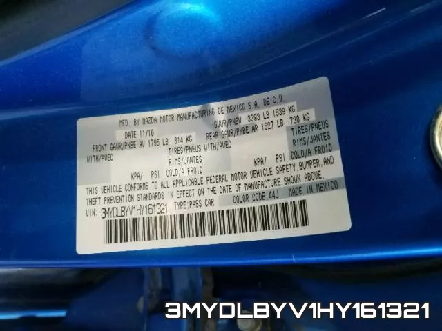 3MYDLBYV1HY161321 фото 2