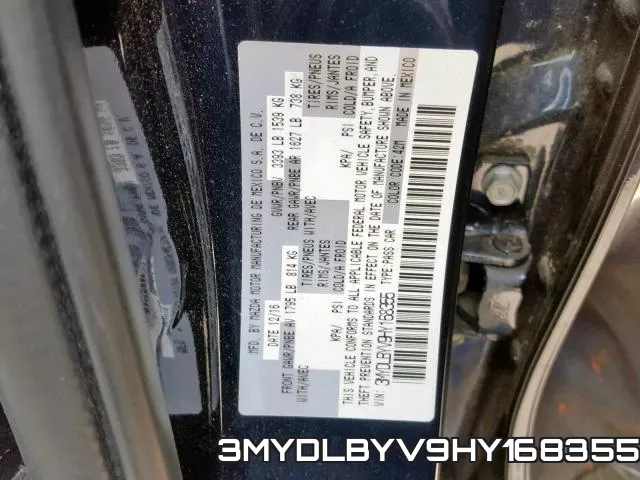 3MYDLBYV9HY168355 фото 2