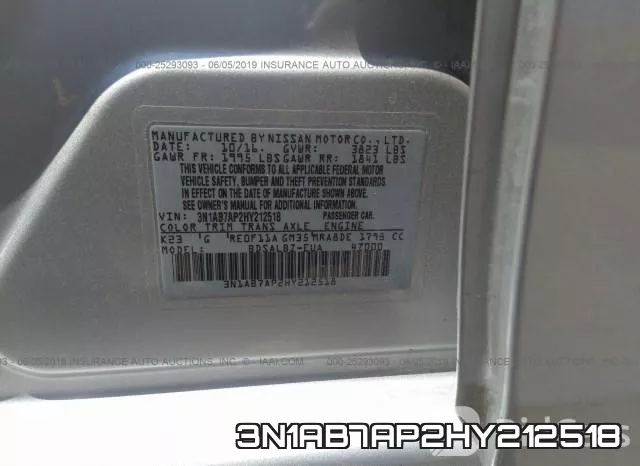 3N1AB7AP2HY212518 фото 10