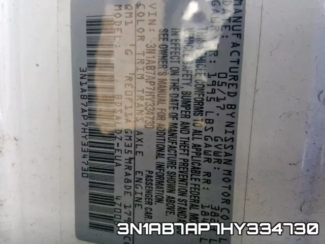 3N1AB7AP7HY334730 фото 2