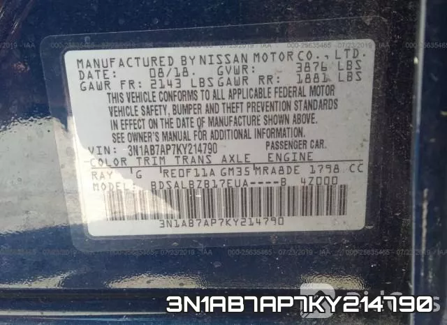 3N1AB7AP7KY214790 фото 10