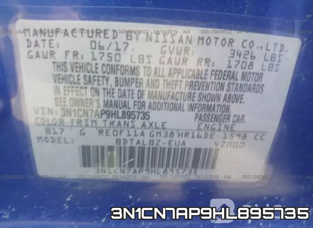 3N1CN7AP9HL895735 фото 10