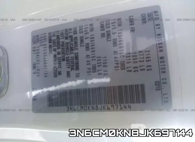 3N6CM0KN8JK697144 фото 10