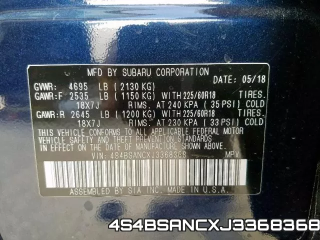 4S4BSANCXJ3368368 фото 2