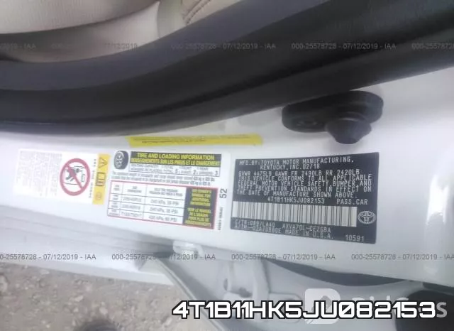 4T1B11HK5JU082153 фото 10