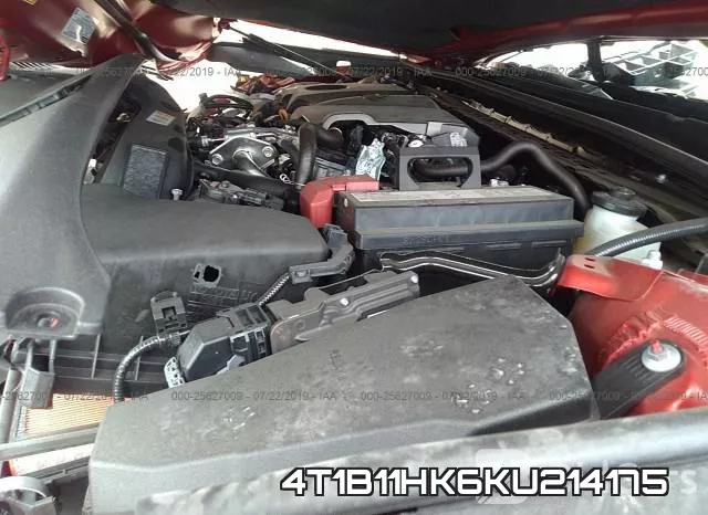 4T1B11HK6KU214175 фото 2