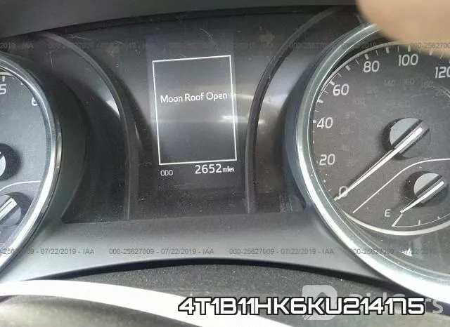4T1B11HK6KU214175 фото 8