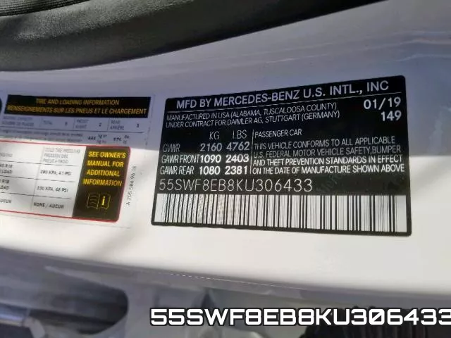 55SWF8EB8KU306433 фото 2
