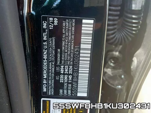 55SWF8HB1KU302431 фото 2