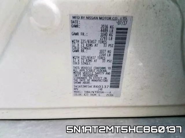 5N1AT2MT5HC860137 фото 2