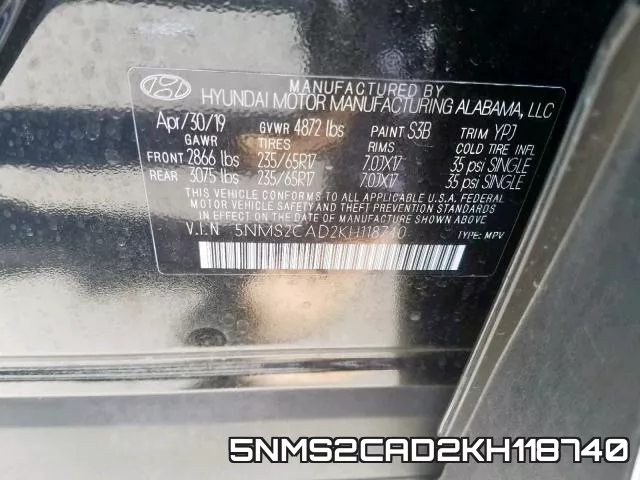 5NMS2CAD2KH118740 фото 2