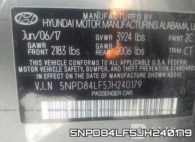 5NPD84LF5JH240179 фото 10