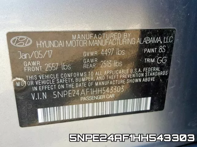 5NPE24AF1HH543303 фото 2