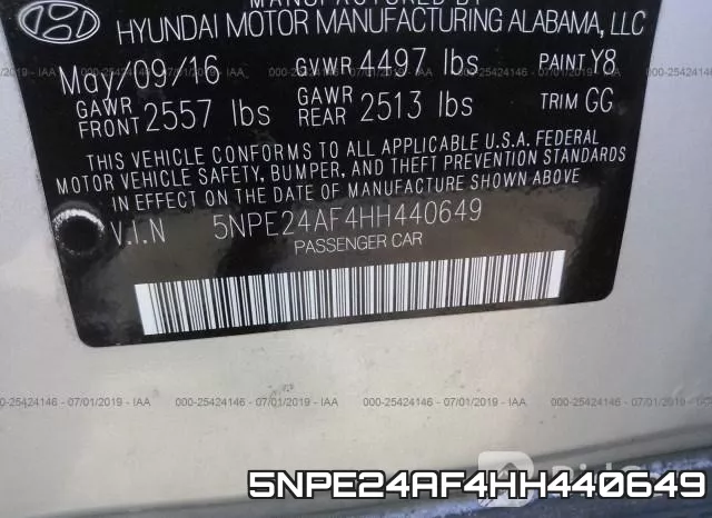 5NPE24AF4HH440649 фото 10