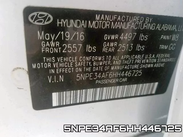 5NPE34AF6HH446725 фото 2