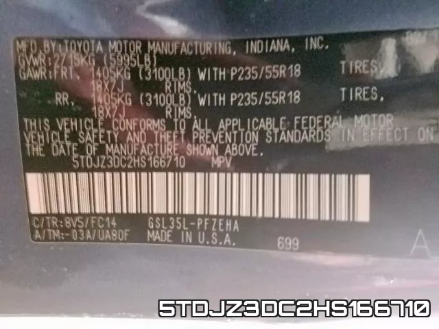 5TDJZ3DC2HS166710 фото 2