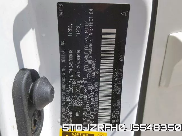 5TDJZRFH0JS548350 фото 2