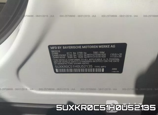 5UXKR0C51H0U52135 фото 10