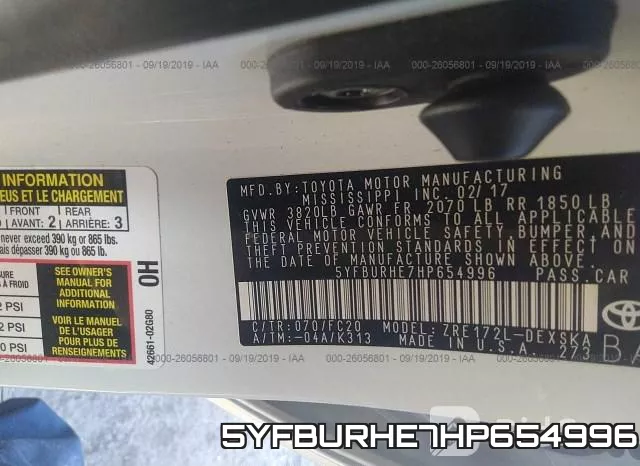 5YFBURHE7HP654996 фото 10