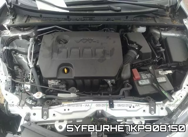5YFBURHE7KP908150 фото 2