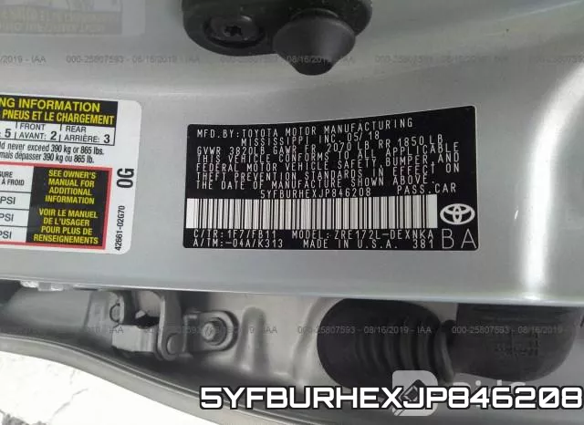 5YFBURHEXJP846208 фото 10