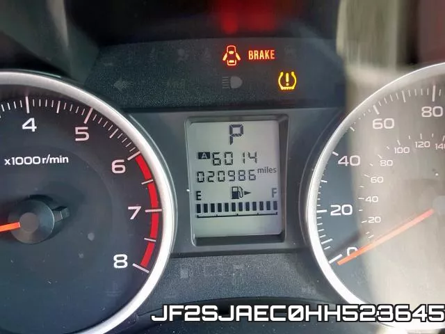 JF2SJAEC0HH523645 фото 9