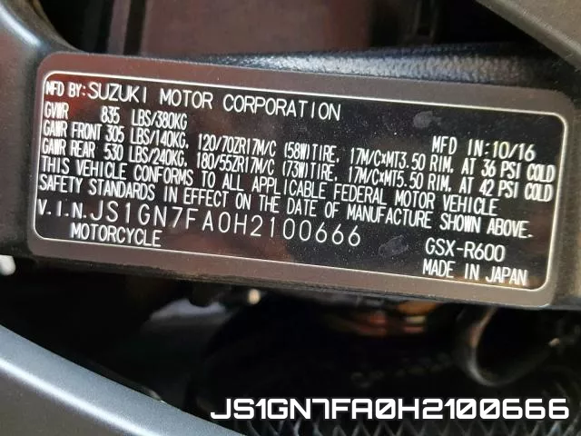 JS1GN7FA0H2100666 фото 2