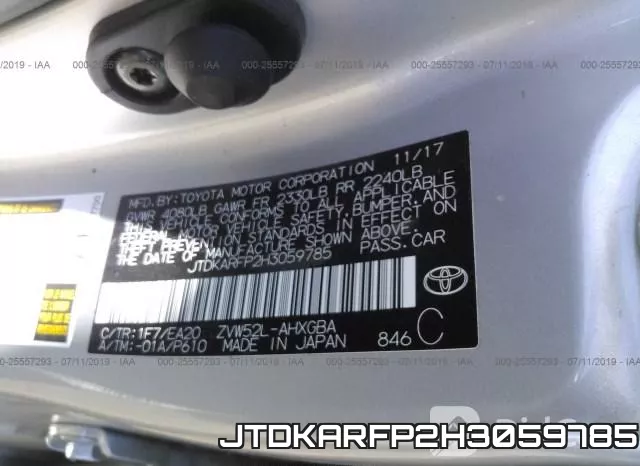 JTDKARFP2H3059785 фото 10