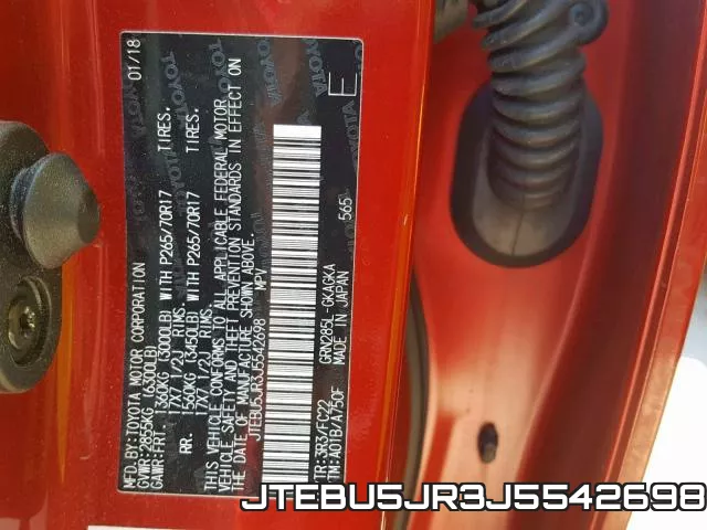 JTEBU5JR3J5542698 фото 2
