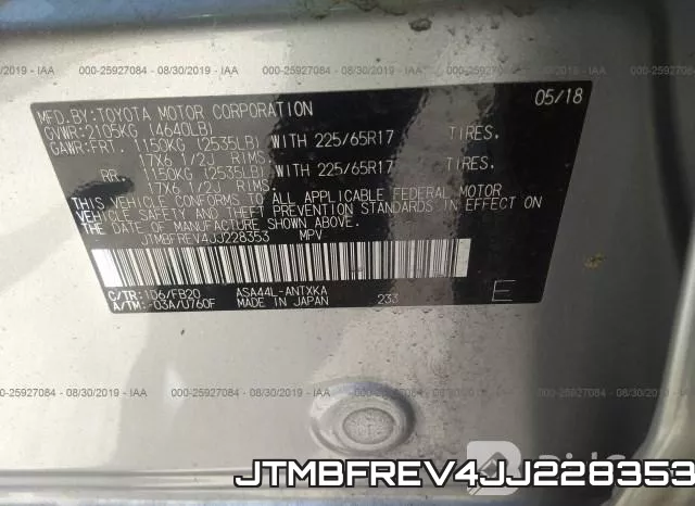 JTMBFREV4JJ228353 фото 10