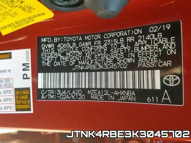 JTNK4RBE3K3045702 фото 2