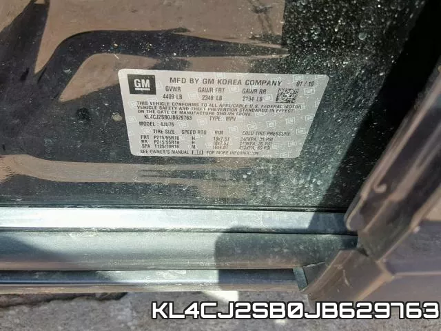 KL4CJ2SB0JB629763 фото 2