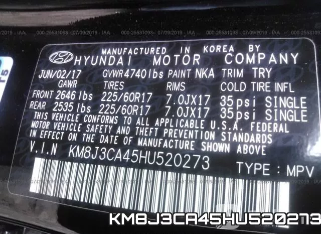 KM8J3CA45HU520273 фото 10
