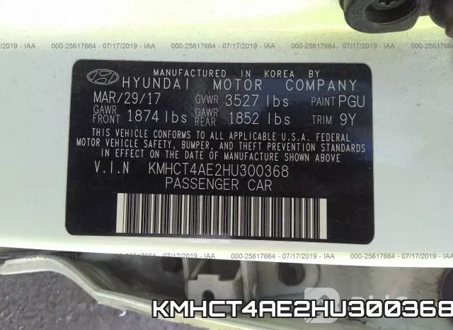 KMHCT4AE2HU300368 фото 10