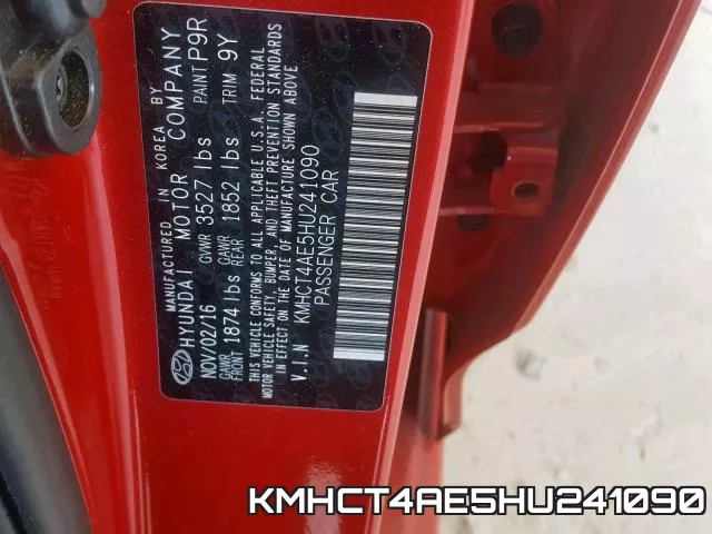 KMHCT4AE5HU241090 фото 2