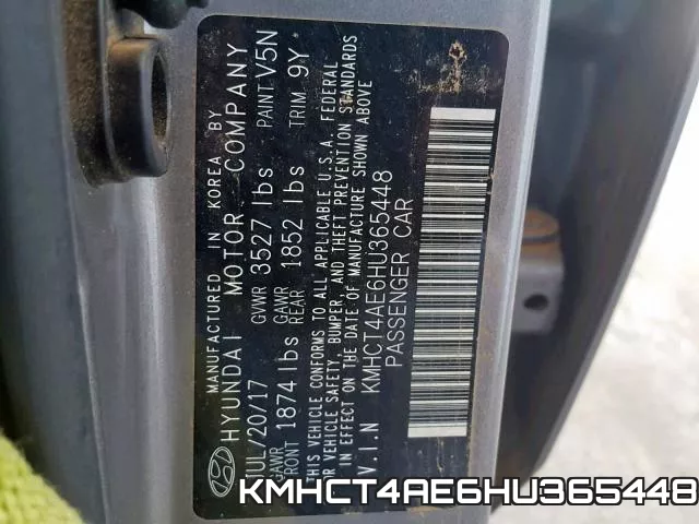 KMHCT4AE6HU365448 фото 2