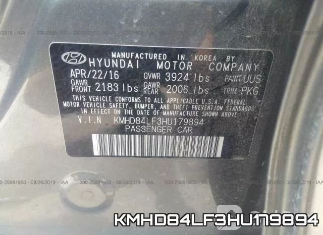KMHD84LF3HU179894 фото 10