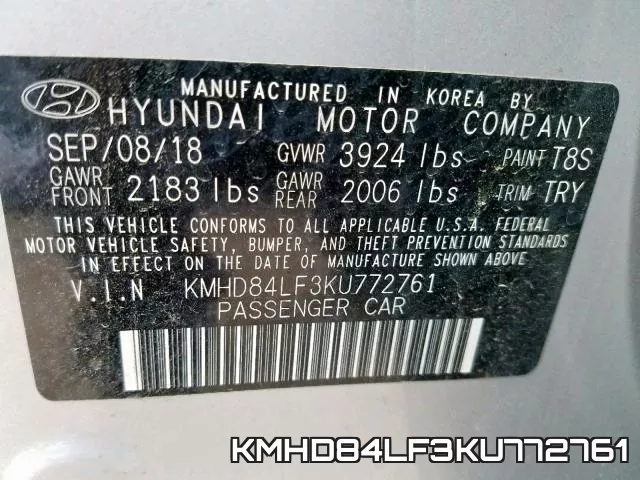 KMHD84LF3KU772761 фото 2