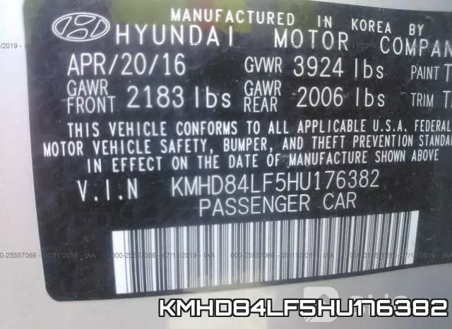 KMHD84LF5HU176382 фото 10
