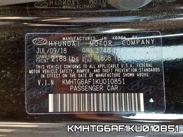 KMHTG6AF1KU010851 фото 2